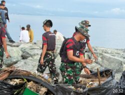 Melalui Karya Bhakti TNI, Kodam XXIII/Palaka Wira Tingkatkan Kepedulian Lingkungan di Pesisir Pantai dan Pasar Tradisional